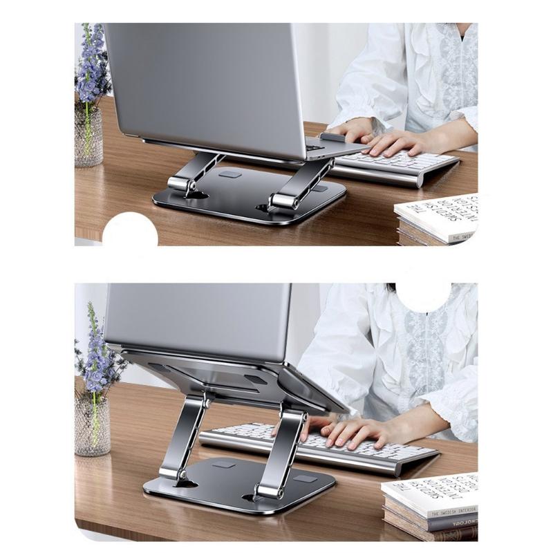 Faltbarer Laptopständer, verstellbare Notebook-Halterung aus Aluminiumlegierung für 10-17 Zoll tragbaren Notebook-PC-Kühlhalter