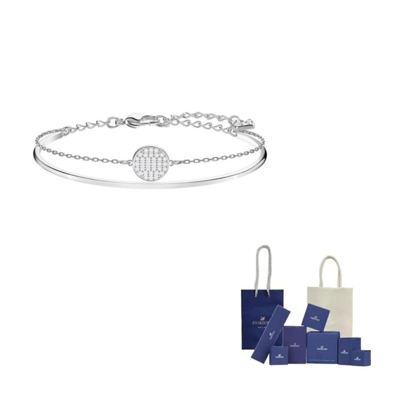 Swarovski Alloy Bracelets Womens Silver F (One Size Fits All)-Branded gift bag серебряный