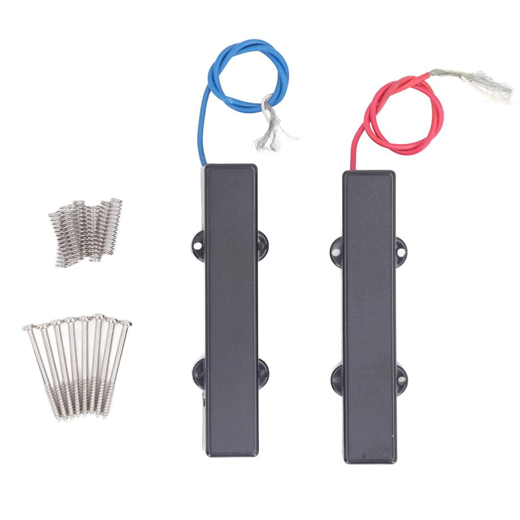 2Pcs 5 String Electric Bass Pickup Noise Free Professional Bass Open Style Pickup Replacement