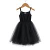 Mädchen-Hosenträgerkleid, Rippennähte, Ballett-Tanzrock, Netzrock, Prinzessinnenrock, Tutu-Rock