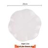 Yu Bao Fang White Ceramic Petal Plate - Japanese Style Dinner, Dessert, and Fruit Dish for Home or Hotel Use.