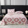 Double Layer Lamb Wool Blankets Thick Soft and Warm Geometric Jacquard Tafu Velvet Quilt Office Nap Sofa Multi-functional Blanket