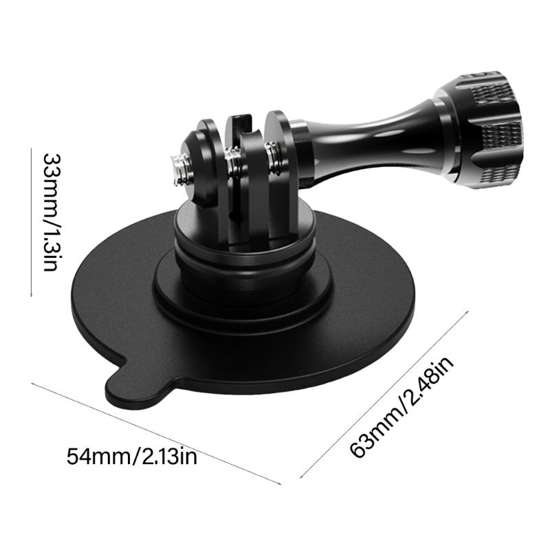 Heavy Duty Aluminum Alloy Sports Camera Suction Cup Holder Adjustable 3 Slot Mount For Accessories