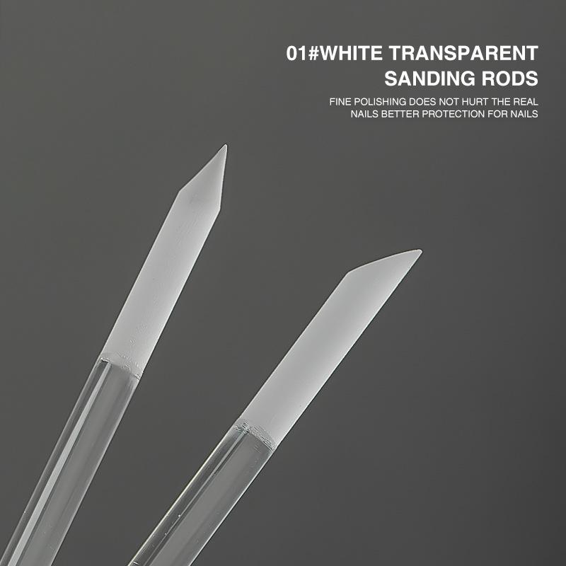Double-Headed Crystal Glass Nail File for Exfoliating and Polishing