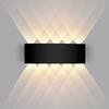 Warm/White/RGB Lights 6/8 LED Solar Light Up and Down Fence Solar Lamp  Decor