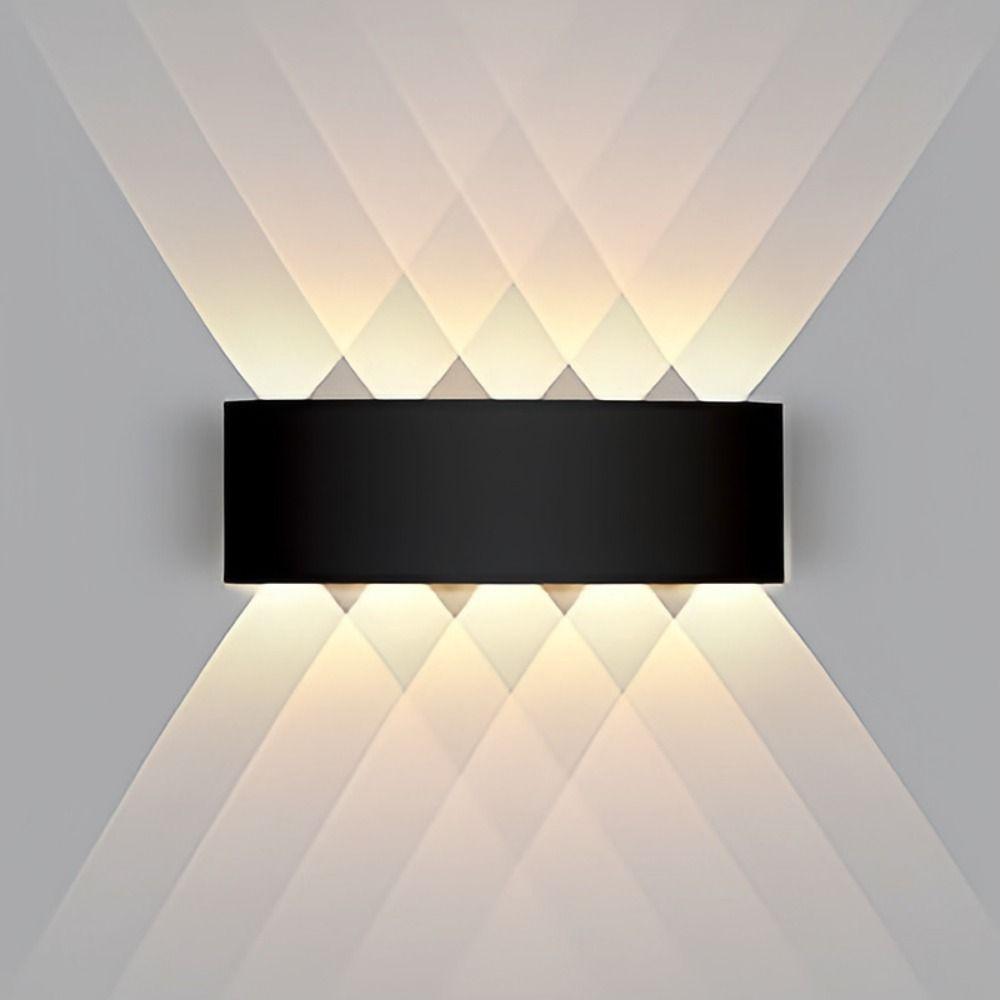 Warm/White/RGB Lights 6/8 LED Solar Light Up and Down Fence Solar Lamp  Decor