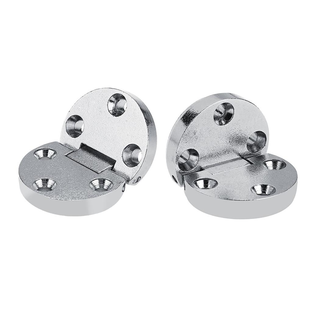 2Pcs Zinc Alloy Self Supporting Folding Table Hinges Home Flap Tables Furniture Oval Hardware