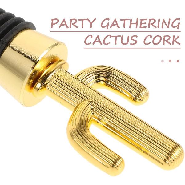 Wine Plug 2pcs Cactus Wine Stopper Bottle Stopper Wedding Beverage Stopper Birthday Bottle Stopper Wine Stopper Souvenirs Wine Bottle Stopper