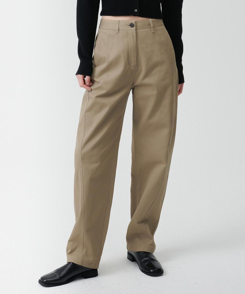 MUSINSA STANDARD WOMAN Women'S Twist Chino Pants [Beige]