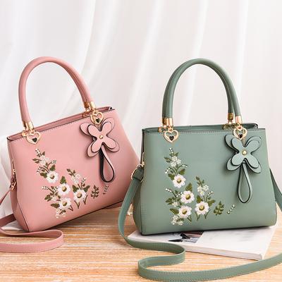 2025 Large-capacity Handbag National Wind Flower Shoulder Bag New Chinese Style Women Embroidered Crossbody Bag