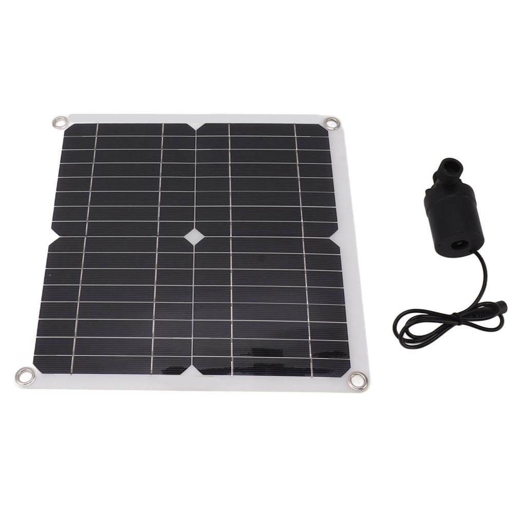 Solar Water Pump Kit 50W Solar Panel 22W Water Fountain Pump with Battery Box Timing Controller DC12V