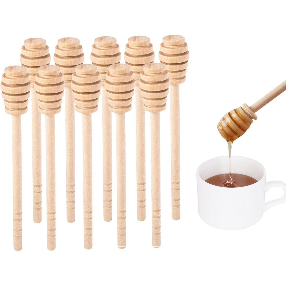 Holz Marmeladenrührer, Honiglöffel/Siruplöffel/Saucenlöffel/Honig-Marmeladenlöffel Rührstab für Honigglas Marmeladenglas Dosieren