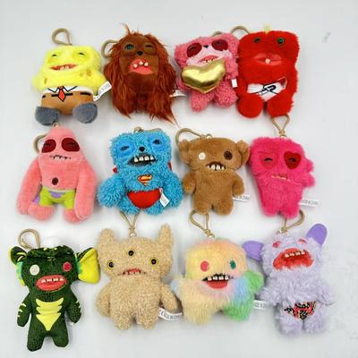 Fuggler Zábavné škaredé monštrum plyšové hračky prívesok na kľúče Kawaii Fuggler monštrum králiky roztomilé plyšové bábiky prívesky darčeky pre deti 12 cm