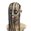 Neue Halloween-Horror-Maske MO MO mit langen Haaren, lustige Maske, V-förmige Mundmaske mit Haaren, weibliche Geistermaske, Rollenspiel MO Maske Masken