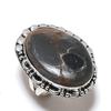 Mud Crack Fossil Gemstone 925 Sterling Silver Jewelry Ring Size 6.5
