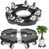 Support De Plante - TreeGun - Réglable 38-58CM - 8 Roulettes - Capacité 200KG - Noir