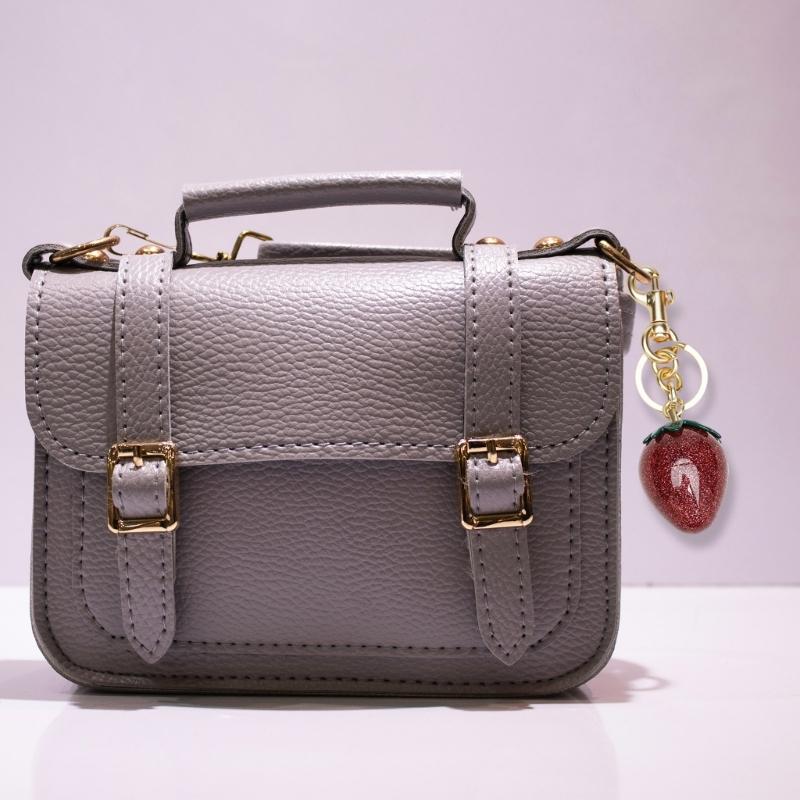 Strawberry Keychain Charm Multifuntional Bag Charm Key Accessory Alloy Texture Suitable for Keys and Fashion Bags
