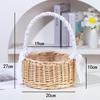 Tassel Princess Flower Basket: Woven Gift Basket for Wedding & Special Occasion Arrangements