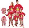 Conjunto de pijama familiar con estampado navideño, ropa para el hogar, conjunto familiar, conjunto de pantalón y camiseta de manga larga