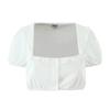 Lace Trim Bubble Sleeve Top & Skort Set - Women's Summer Two-Piece