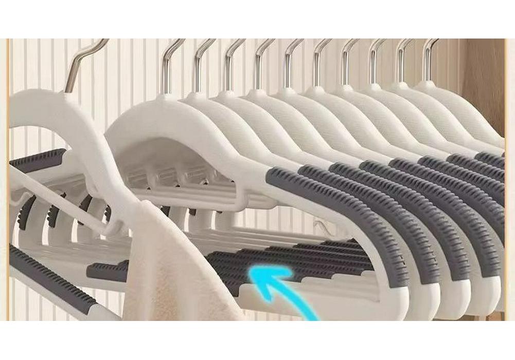 Non-Slip, Non-Marking Drying Rack Hangers - 80 Pack, Short-Neck, Anti-Shoulder Angle Hangers for Clothing