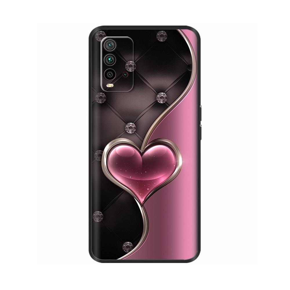 Für Redmi 9T Hülle Blumen Weiche Handyhülle Rückseite Für Xiaomi Redmi 9T 9 T Redmi9T Hüllen Schlankes Silikon Coque Anti-Fall Fundas