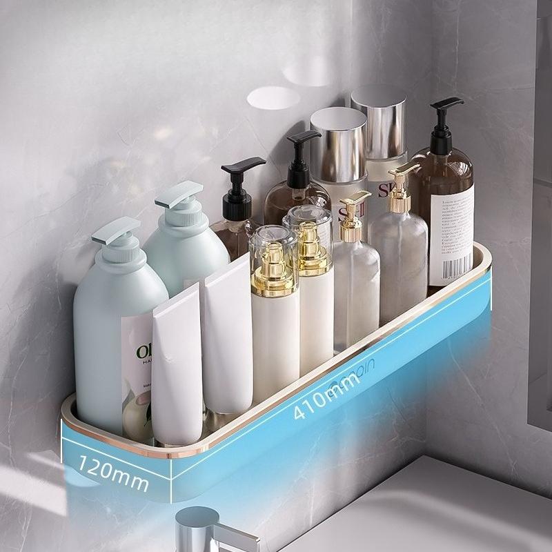 Bathroom Storage Rack, Toilet and Washroom Rack, Wall-mounted Storage Rack, No Need for Drilling, Wall-mounted Bathroom Storage Rack