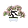 Simulation Plants Artificial Plant Potted Bonsai Ornaments Plastic Lifelike Potted Home Bedroom Decoration Outdoor Ornaments