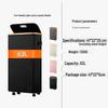 Foldable Bamboo Laundry Hamper with Lid - Oxford Cloth Dustproof Storage Basket