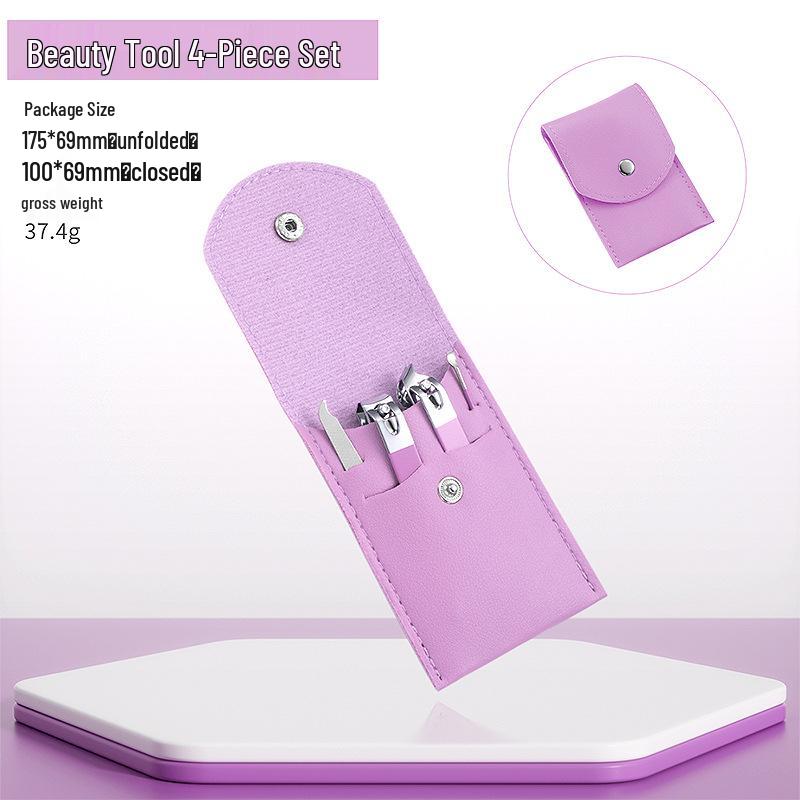 16-Piece Stainless Steel Nail Clipper and Pedicure Set with Slant-Edge Scissors