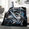 1pc Dragon guitarThemed Blanket Soft Flannel All Season Cozy Throw with Bold Graphic Print, Travel, or Holiday Gift for Family & Friends