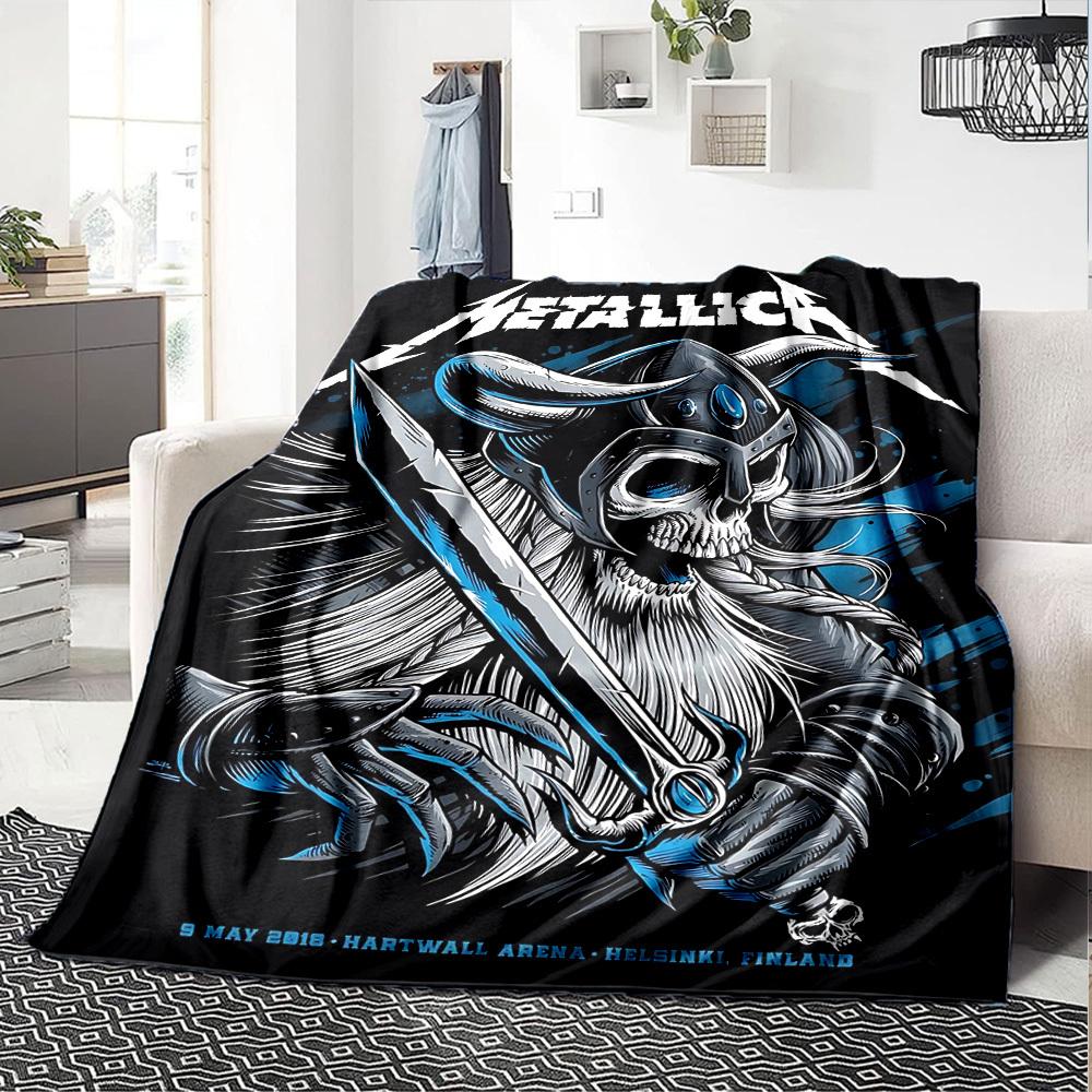 1pc Dragon guitarThemed Blanket Soft Flannel All Season Cozy Throw with Bold Graphic Print, Travel, or Holiday Gift for Family & Friends