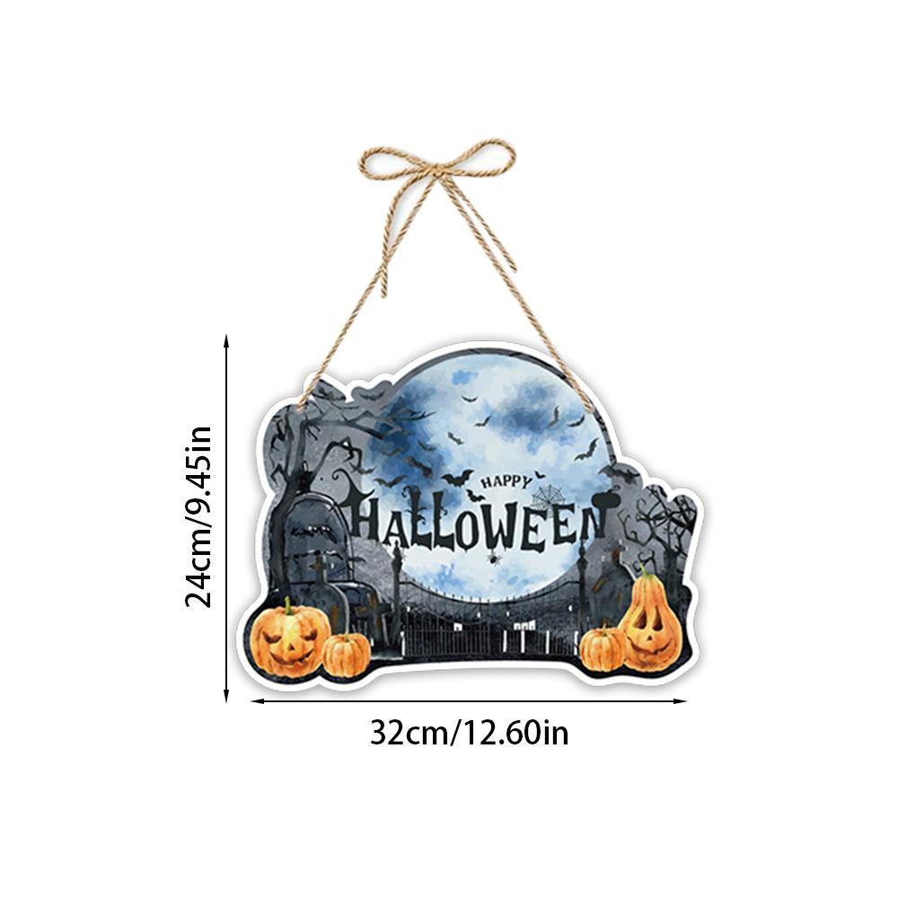 New Style, Halloween Theme, Paper, Door Hanging, Party Scene Decoration, Decorations, Hanging Boards, Pumpkin Hanging Accessories