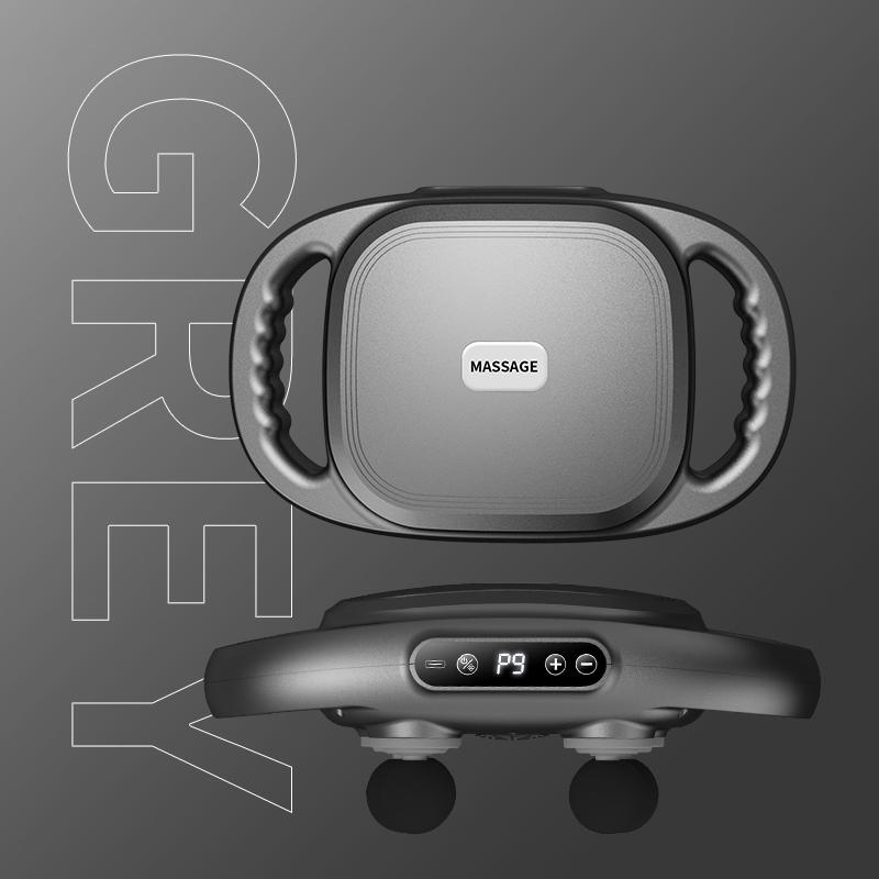 

Multi head fascia gun for home use, full body deep relaxation, high-frequency massage gun, professional grade muscle massager серый