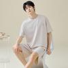 Modal short-sleeved men's pajamas summer men's large-size boys can wear cotton and silk loungewear summer teenagers
