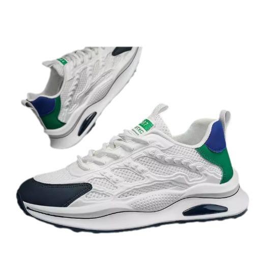Men's Shoes 2024 New Summer Breathable Mesh Heightened Platform Casual Versatile Sports Shoes Youth White Tide Shoes