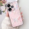 For Infinix Hot 30 Play 30i Hot30 4G Elegant Floral Cat Phone Case For Infinix Hot 30 30Play Hot30i Black Silicone Soft Cases