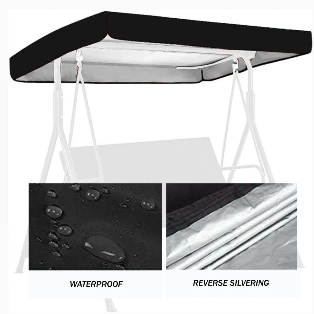 Outdoor Swing Chair Canopy Courtyard Waterproof Swing Garden Patio Furniture Dust Cover Dustproof Swing Sunshade Amagi