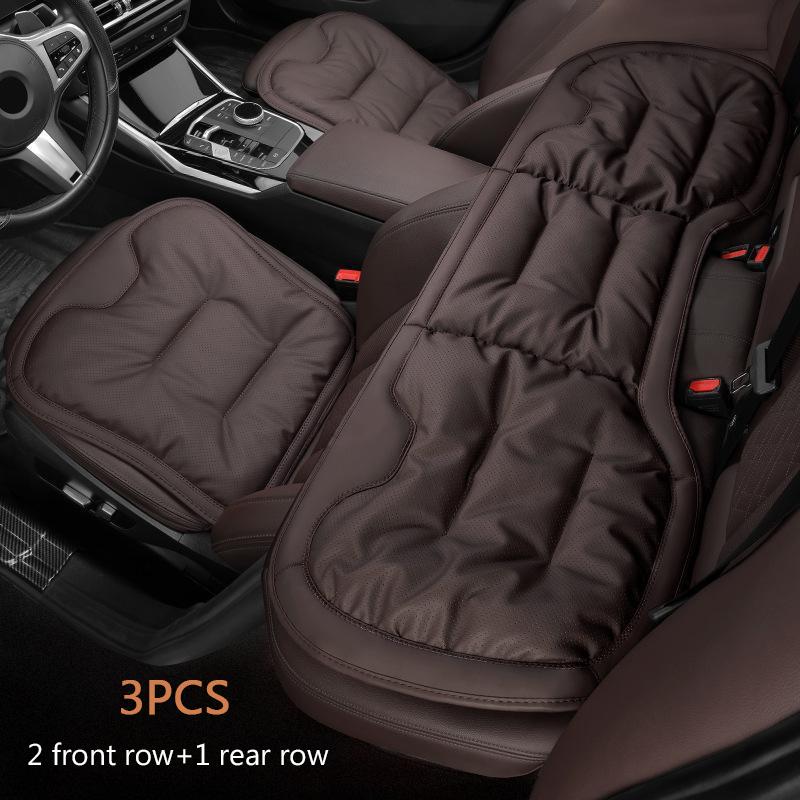NAPPA Leather Car Seat Cushion For Driving ,For Tesla Model 3 Model Y L Model X Non-Slip Bottom Protector Breathable Covers