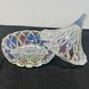 European-Style Diamond Teardrop Shape Crystal Glass Candy Jar,Jewelry Organizer Glass Jar With Lid Container Home Decoration