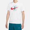 Nike T Shirts Men's White Crew Neck Moderate Straight Fit CZ3579-100