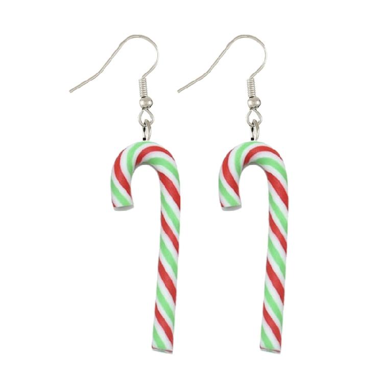 

Christmas Crutch Earrings Stylish Ear Accessories Cute Ear Jewelry for Christmas