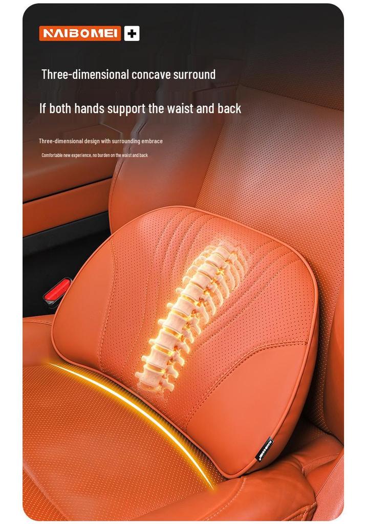 Zeekr 001/X/009 Car Headrest & Neck Pillow with Lumbar Support for Front and Rear Seats