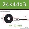 Blackened Thickened Metal Flat Washer Spacer, Round, M3-M42