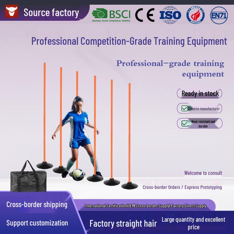 Durable Weighted Base Football Training and Marker Poles