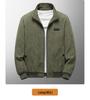 Men's High-End Fleece-Lined Corduroy Jacket - Loose, Casual, Warm Outerwear for Autumn and Winter.