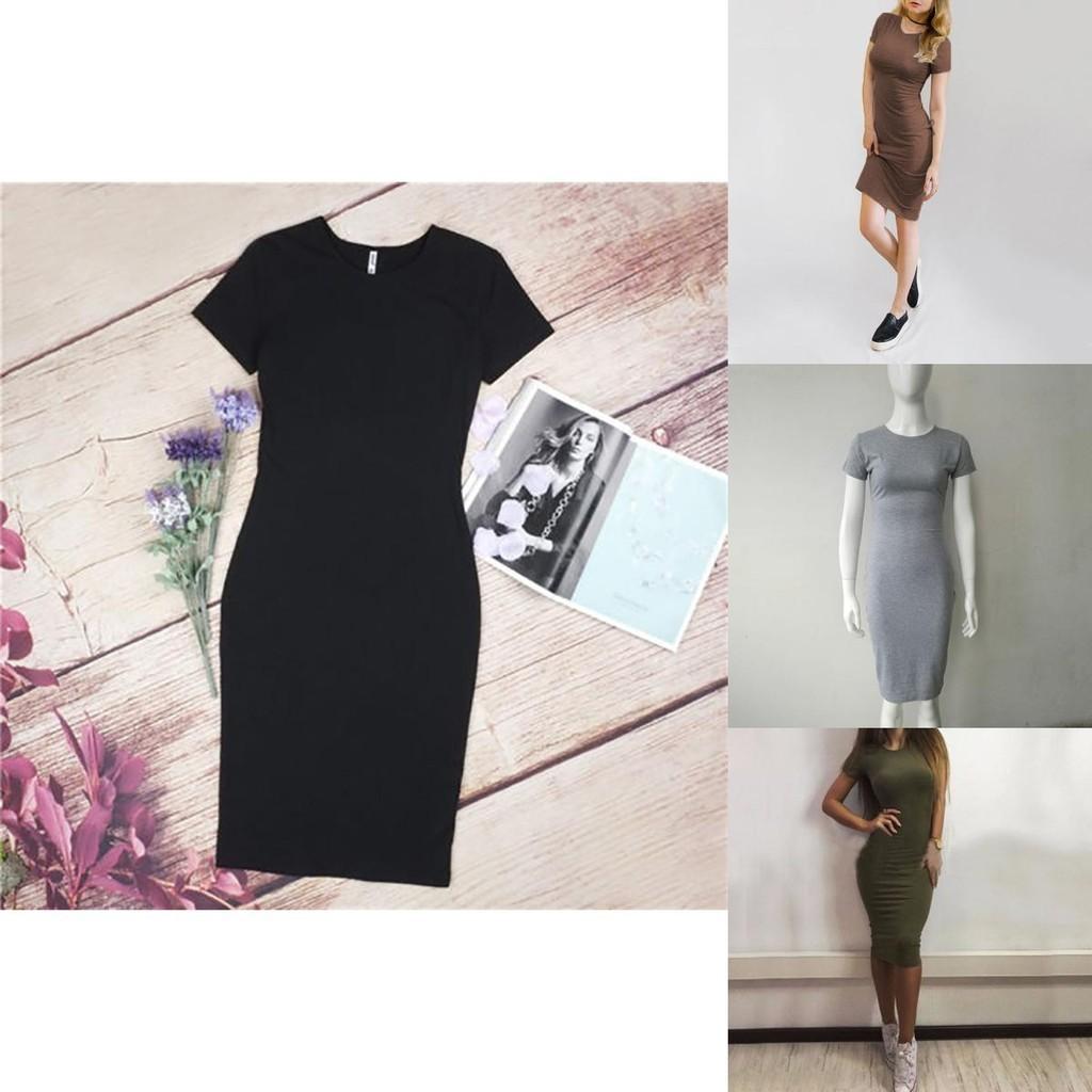 Elegant Womens Short Sleeve Bodycon Pencil Dress For Summer Casual Plus Sizes