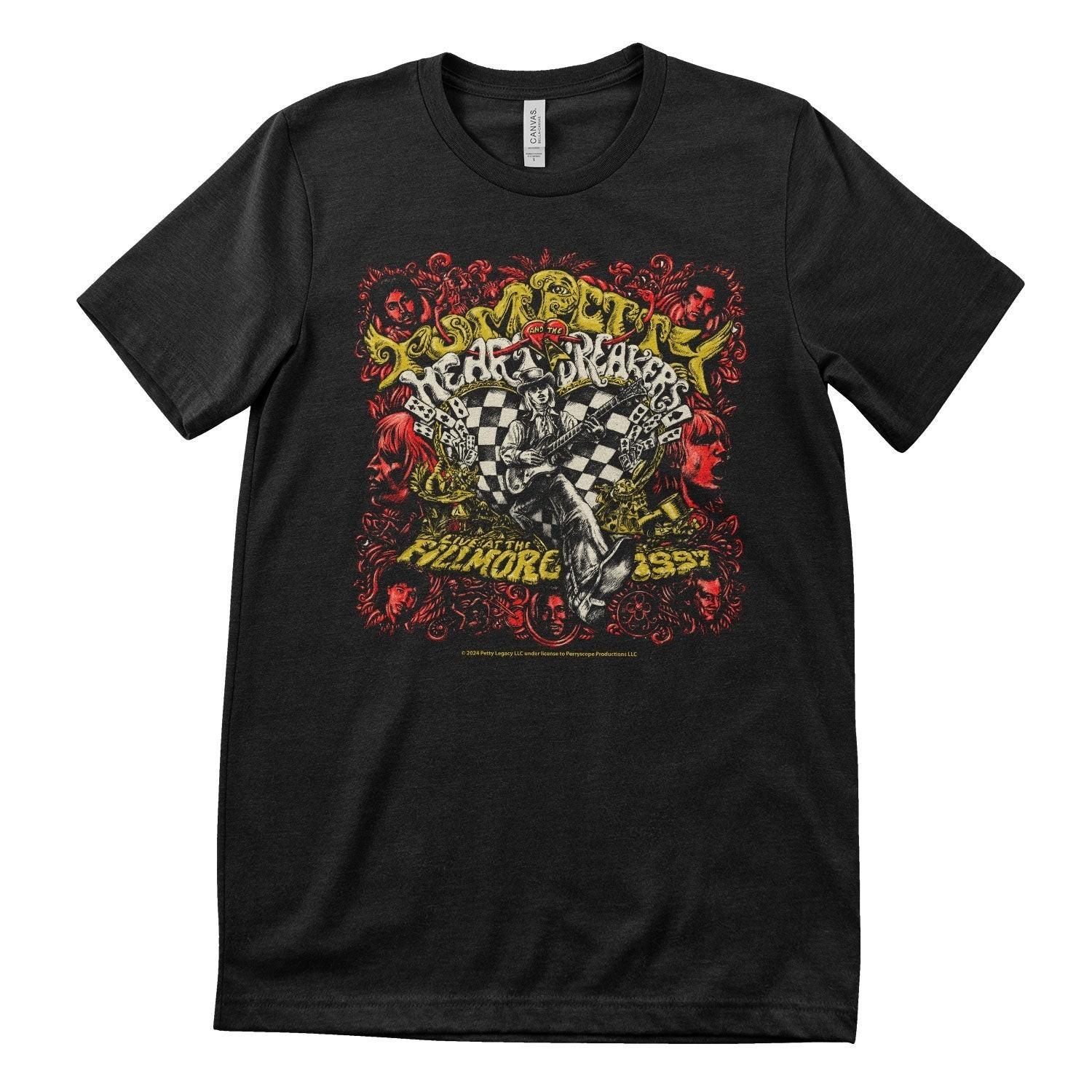 Licensed Tom Petty The Heartbreakers Live From the Filmore Mens T-Shirt XXL