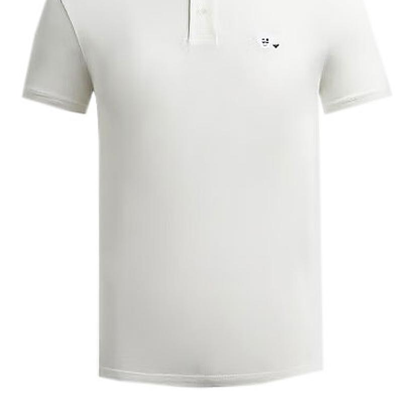 Emporio Armani Solid Color Polo Shirt With Straight Collar Men tops White 8N1FAL-1JTKZ-0101
