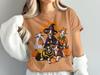 Trick Or Treat Tee, Goat Costume Graphic with Pumpkins and Bats